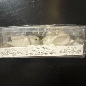 Wedding - Lovebirds Bride & Groom Salt & Pepper Shakers - New 2.5" BalsaCircle